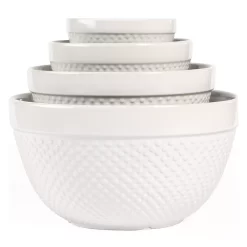 Tabletops Gallery Hobnail 4-pc. Mixing Bowl Set