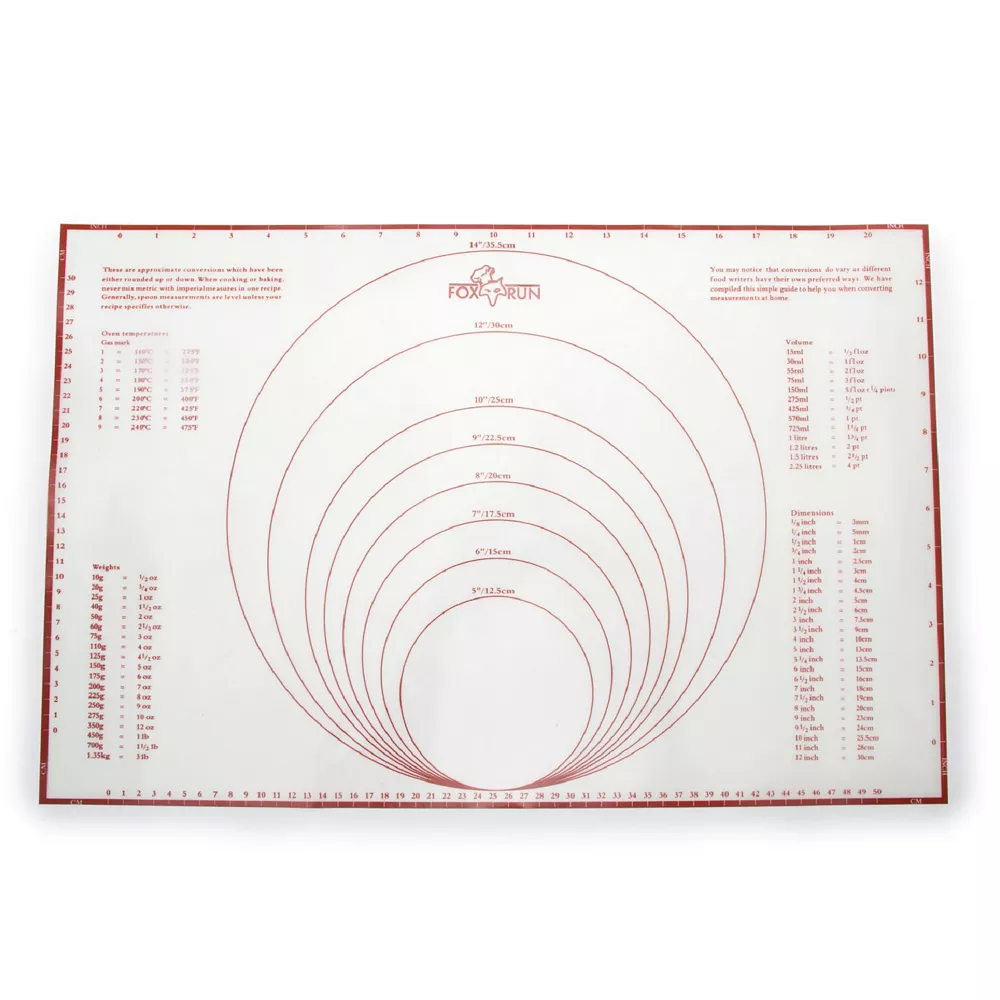 Fox Run Pastry Mat With Measurements 1 Fox Run Pastry Mat With Measurements