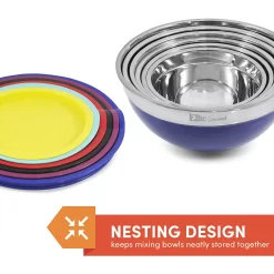 Elite Gourmet 12-pc. Mixing Bowl Set -Cooking Utensils Shop 2640789 ALT5