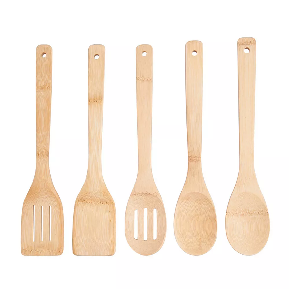 Farberware® 5-pc. Bamboo Utensil Set 2 Farberware® 5-pc. Bamboo Utensil Set - Image 2