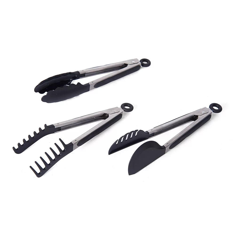 Farberware® 3-pc. Nylon-Tipped Tongs Set 1 Farberware® 3-pc. Nylon-Tipped Tongs Set