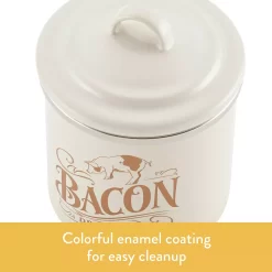 Ayesha Curry Enamel-on-Steel Bacon Grease Can -Cooking Utensils Shop 3520847 ALT3