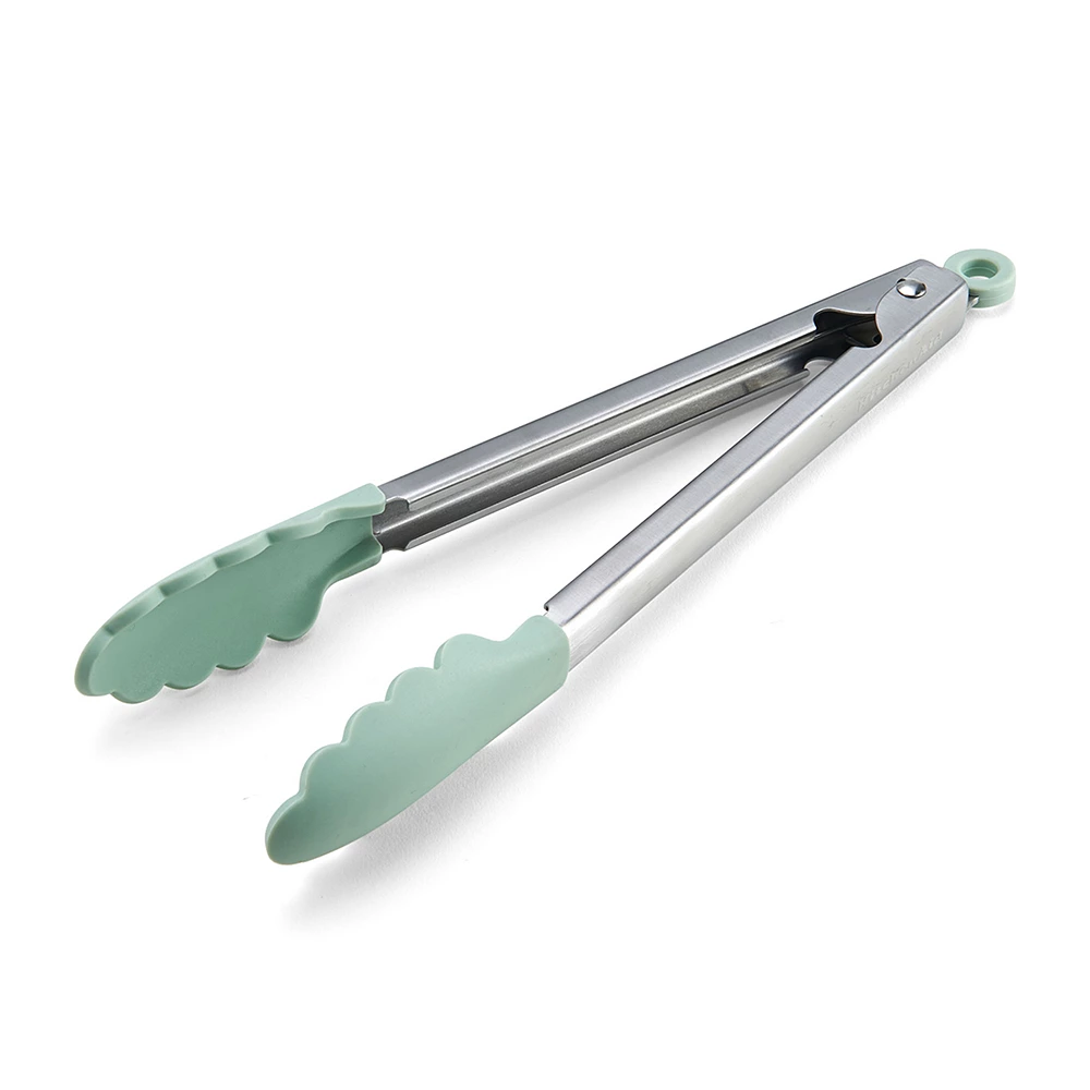 KitchenAid® Gourmet Silicone-Tipped Stainless Steel Tongs 1 KitchenAid® Gourmet Silicone-Tipped Stainless Steel Tongs