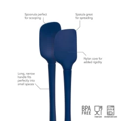 Tovolo Flex-Core All Silicone Mini Spatula & Spoonula Set -Cooking Utensils Shop 3776639 ALT2