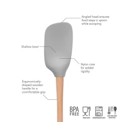 Tovolo Flex-Core Spoonula With Wood Handle -Cooking Utensils Shop 3826303 ALT3