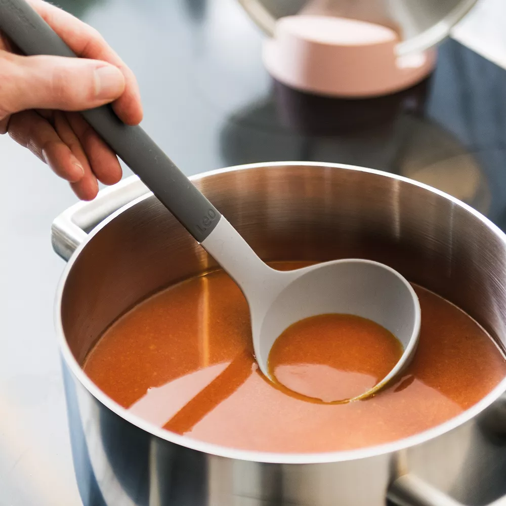 BergHOFF Leo 12.5-in. Gray Silicone Serving Ladle 2 BergHOFF Leo 12.5-in. Gray Silicone Serving Ladle - Image 2