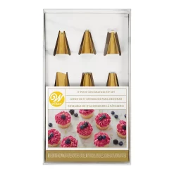 Wilton Navy 17-pc. Blue & Gold Piping Tips & Cake Decorating Supplies Set -Cooking Utensils Shop 4246870 ALT3