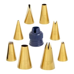 Wilton Navy 17-pc. Blue & Gold Piping Tips & Cake Decorating Supplies Set -Cooking Utensils Shop 4246870 ALT4