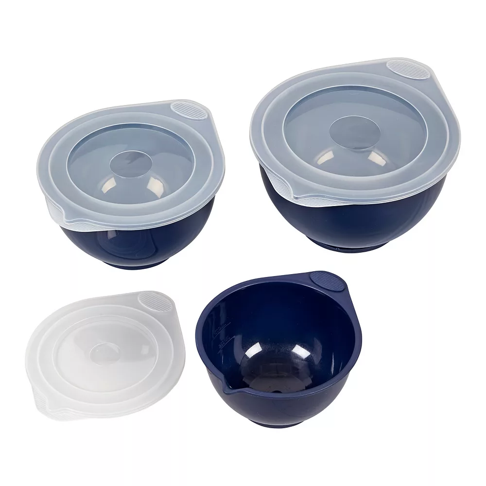 Wilton 6-pc. Navy Blue Covered Bowl Set 3 Wilton 6-pc. Navy Blue Covered Bowl Set - Image 3