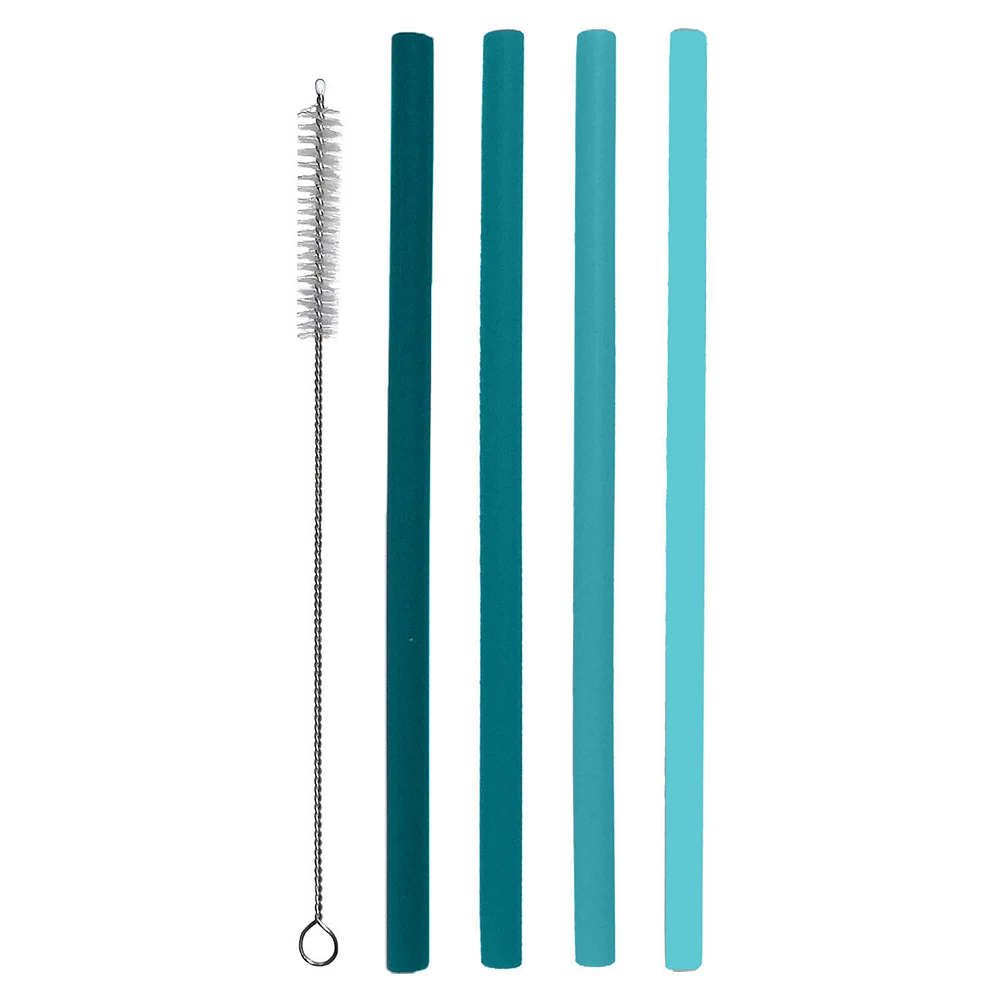 Food Network™ 5-pc. Aqua Smoothie Straw Set 1 Food Network™ 5-pc. Aqua Smoothie Straw Set