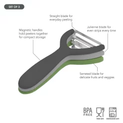 Tovolo 3-pc. Magnetic Tri-Peeler Set -Cooking Utensils Shop 4971036 ALT6