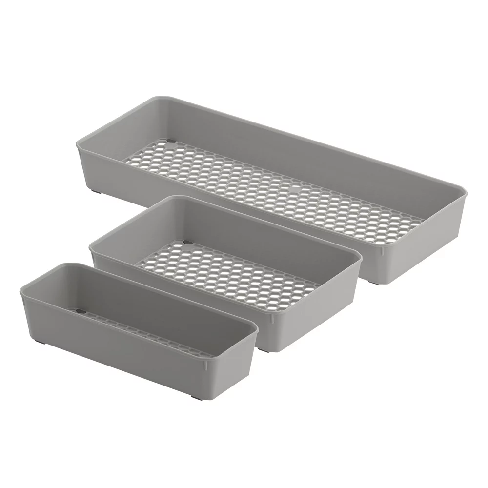Tovolo Spectrum Diversified Hexa 3-pc. Drawer Organizer Tray Set 1 Tovolo Spectrum Diversified Hexa 3-pc. Drawer Organizer Tray Set
