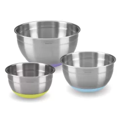 Cuisinart® 3-piece Stainless Sleep Mixing Bowl Set With Nonslip Base