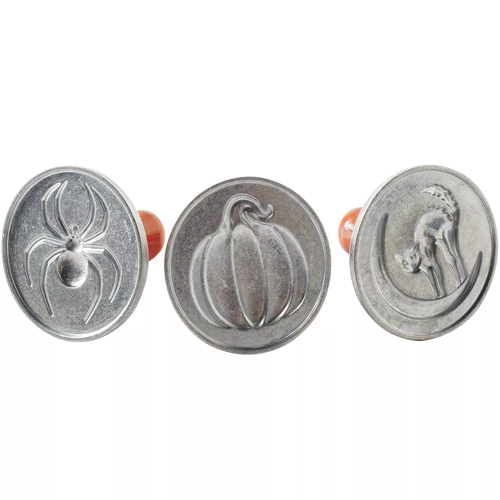 Nordic Ware 3-pc. Spooky Halloween Cookie Stamp Set 1 Nordic Ware 3-pc. Spooky Halloween Cookie Stamp Set