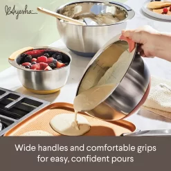 Ayesha Curry Pantryware 3-pc. Stainless Steel Nesting Mixing Bowl Set -Cooking Utensils Shop 5942864 ALT3