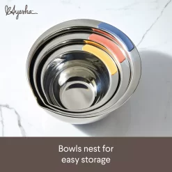 Ayesha Curry Pantryware 3-pc. Stainless Steel Nesting Mixing Bowl Set -Cooking Utensils Shop 5942864 ALT5