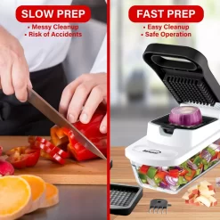 Brentwood Pro Food Chopper And Vegetable Dicer With 6.3 Cup Storage Container In Black -Cooking Utensils Shop 5959877 ALT2