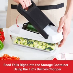 Brentwood Pro Food Chopper And Vegetable Dicer With 6.3 Cup Storage Container In Black -Cooking Utensils Shop 5959877 ALT3