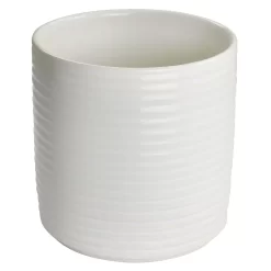 Gibson Everyday 7 Inch Stoneware Kitchen Utensil Crock In Linen