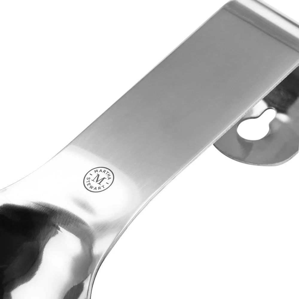 Martha Stewart Stainless Steel 9.7 Inch Spoon And Utensil Rest 3 Martha Stewart Stainless Steel 9.7 Inch Spoon And Utensil Rest - Image 3