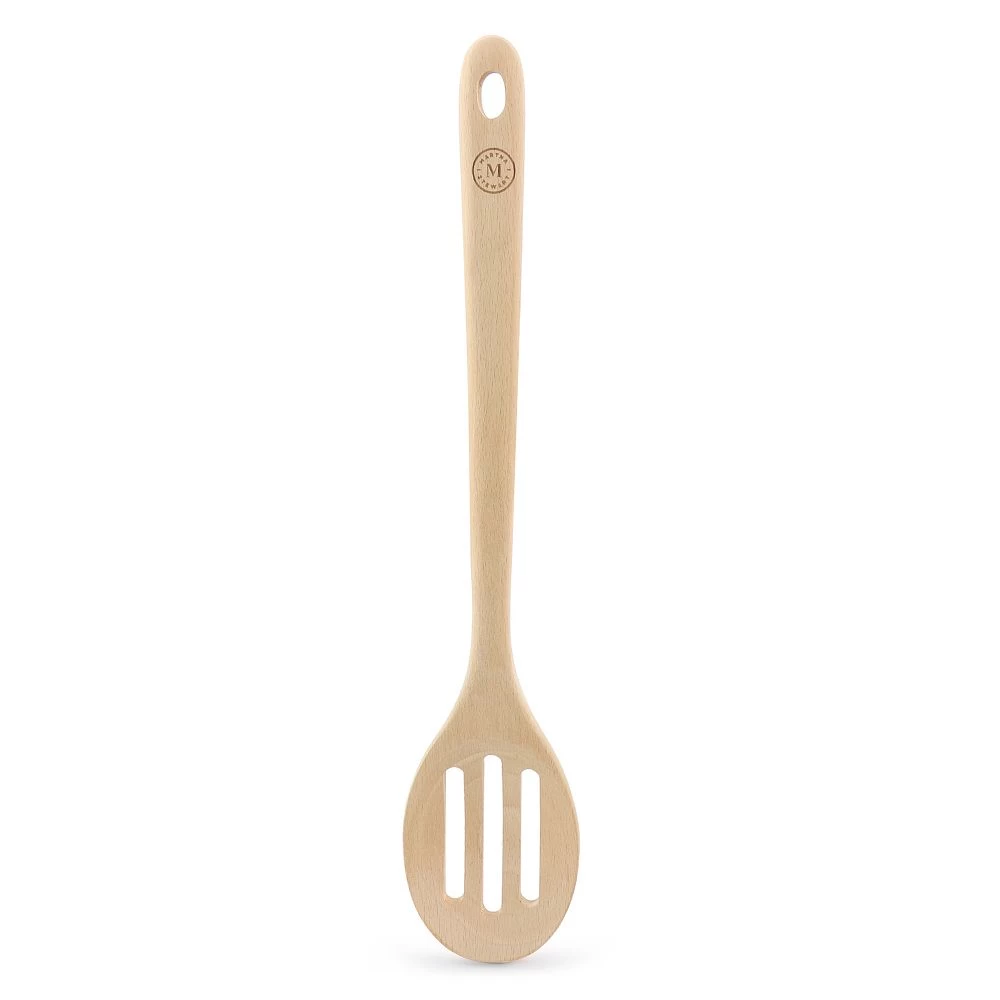 Martha Stewart Bainford 14 Inch Beech Wood Slotted Spoon 2 Martha Stewart Bainford 14 Inch Beech Wood Slotted Spoon - Image 2