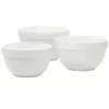 Martha Stewart Everyday 3 Piece Ceramic Mixing Bowl Set In White