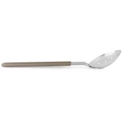 Martha Stewart Everyday Stainless Steel Slotted Spoon Kitchen Utensil In Taupe 6 Martha Stewart Everyday Stainless Steel Slotted Spoon Kitchen Utensil In Taupe -Cooking Utensils Shop 5961108 ALT2