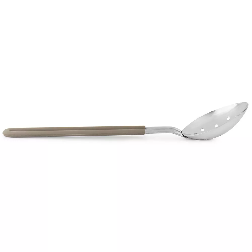 Martha Stewart Everyday Stainless Steel Slotted Spoon Kitchen Utensil In Taupe 3 Martha Stewart Everyday Stainless Steel Slotted Spoon Kitchen Utensil In Taupe - Image 3