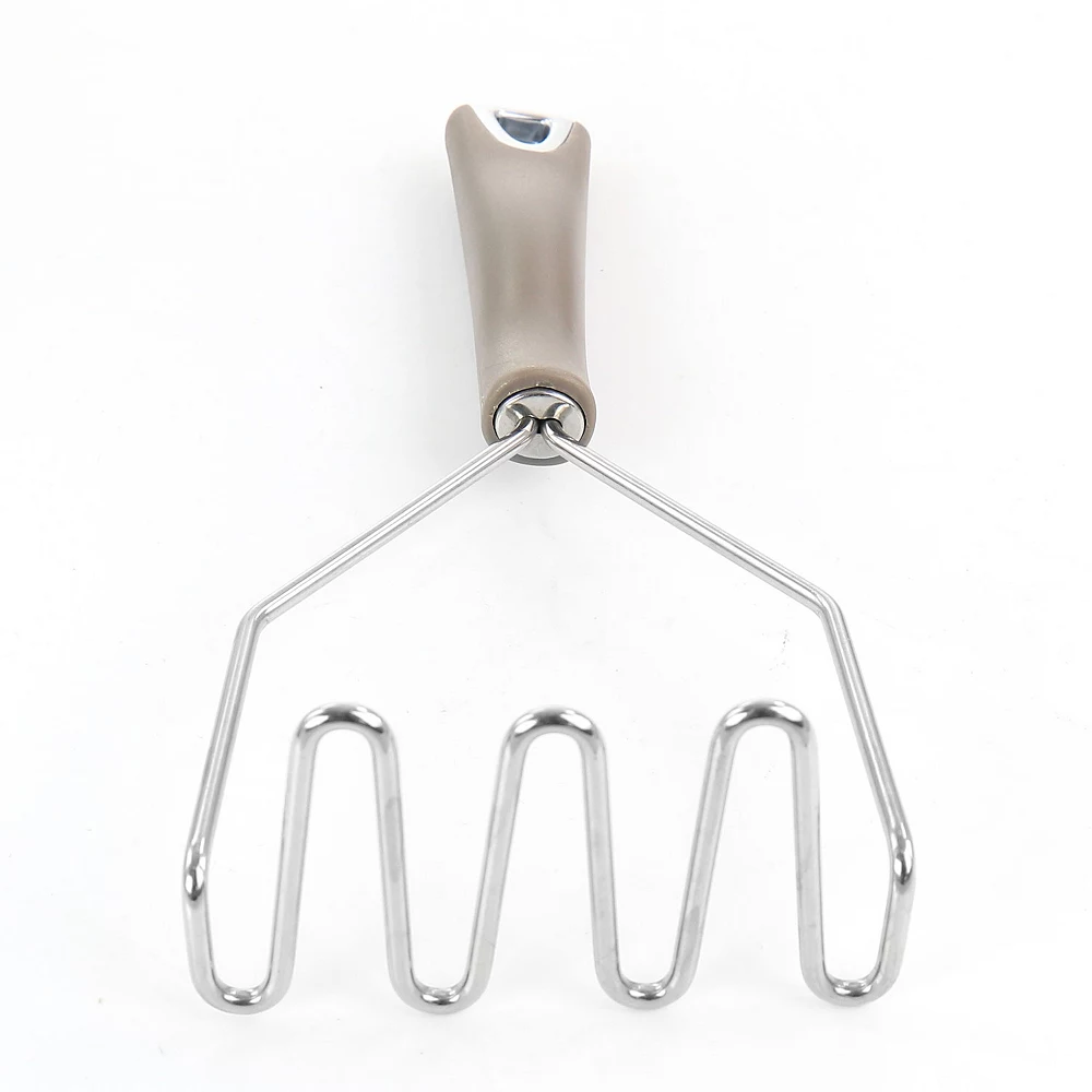 Gibson Everyday Stainless Steel Masher In Dark Taupe 3 Gibson Everyday Stainless Steel Masher In Dark Taupe - Image 3