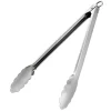 Martha Stewart Stainless Steel Easy-Lock Extra Long Kitchen Tongs