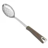 Gibson Everyday Stainless Steel Slotted Spoon In Taupe