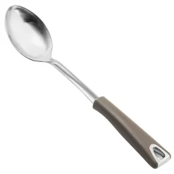 Martha Stewart Horace Stainless Steel Serving Spoon In Taupe