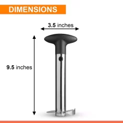 Cheer Collection Pineapple Corer And Slicer Tool, Stainless Steel Pineapple Core Remover With Non Slip Handle -Cooking Utensils Shop 5971795 ALT3