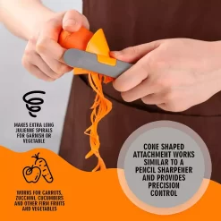 Cheer Collection Vegetable Peeler And Spiralizer -Cooking Utensils Shop 5978692 ALT3