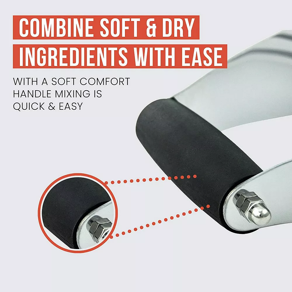 Chef Pomodoro Multi-Purpose Dough Blender Mixer, Stainless Steel Blades, Heavy Duty Pastry Cutter 3 Chef Pomodoro Multi-Purpose Dough Blender Mixer, Stainless Steel Blades, Heavy Duty Pastry Cutter - Image 3