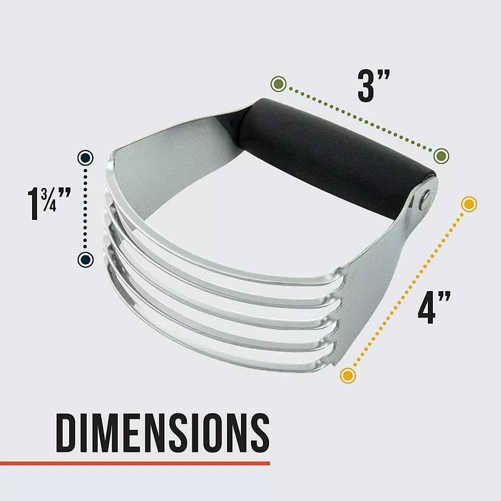 Chef Pomodoro Multi-Purpose Dough Blender Mixer, Stainless Steel Blades, Heavy Duty Pastry Cutter 4 Chef Pomodoro Multi-Purpose Dough Blender Mixer, Stainless Steel Blades, Heavy Duty Pastry Cutter - Image 4