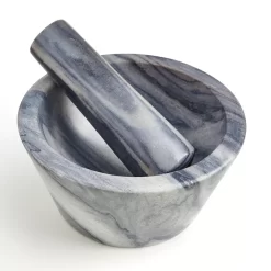 GAURI KOHLI Simona Marble Mortar Pestle
