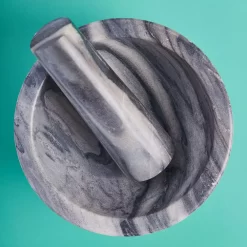 GAURI KOHLI Simona Marble Mortar Pestle -Cooking Utensils Shop 6032979 ALT3