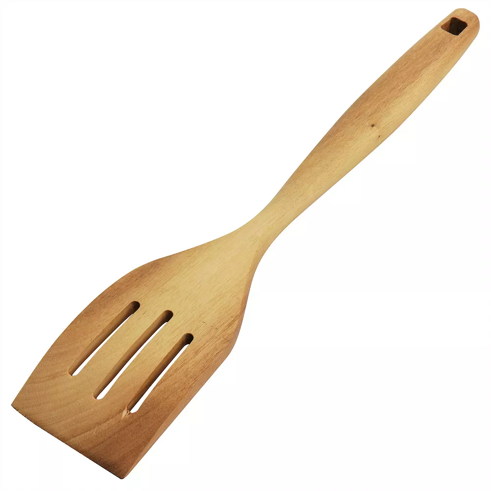 Oster Cocina Acacia Wood Slotted Turner Cooking Utensil 2 Oster Cocina Acacia Wood Slotted Turner Cooking Utensil - Image 2