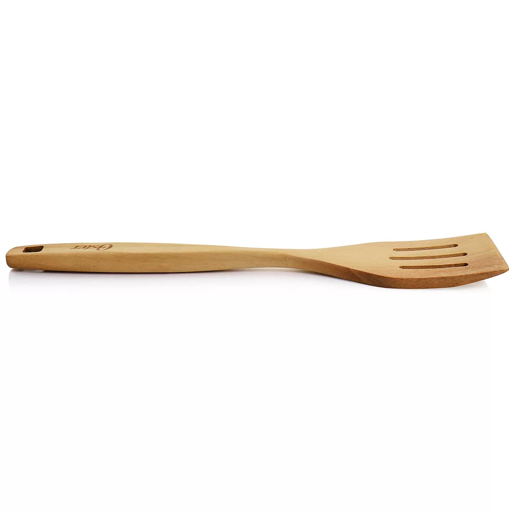 Oster Cocina Acacia Wood Slotted Turner Cooking Utensil 3 Oster Cocina Acacia Wood Slotted Turner Cooking Utensil - Image 3