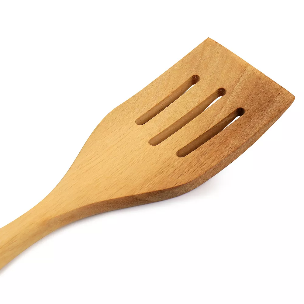 Oster Cocina Acacia Wood Slotted Turner Cooking Utensil 4 Oster Cocina Acacia Wood Slotted Turner Cooking Utensil - Image 4