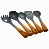 Oster Cocina Everwood Kitchen Nylon Tools Set With Wood Inspired Handles, Set Of 5