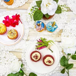 300 Pack Round Paper Doilies, 10 Inches Round Medallions Lace Placemats For Crafts & Wedding -Cooking Utensils Shop 6106623 ALT2