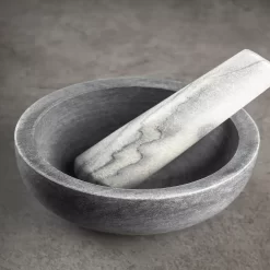 GAURI KOHLI Jules Marble Mortar Pestle - Gray -Cooking Utensils Shop 6130852 ALT3