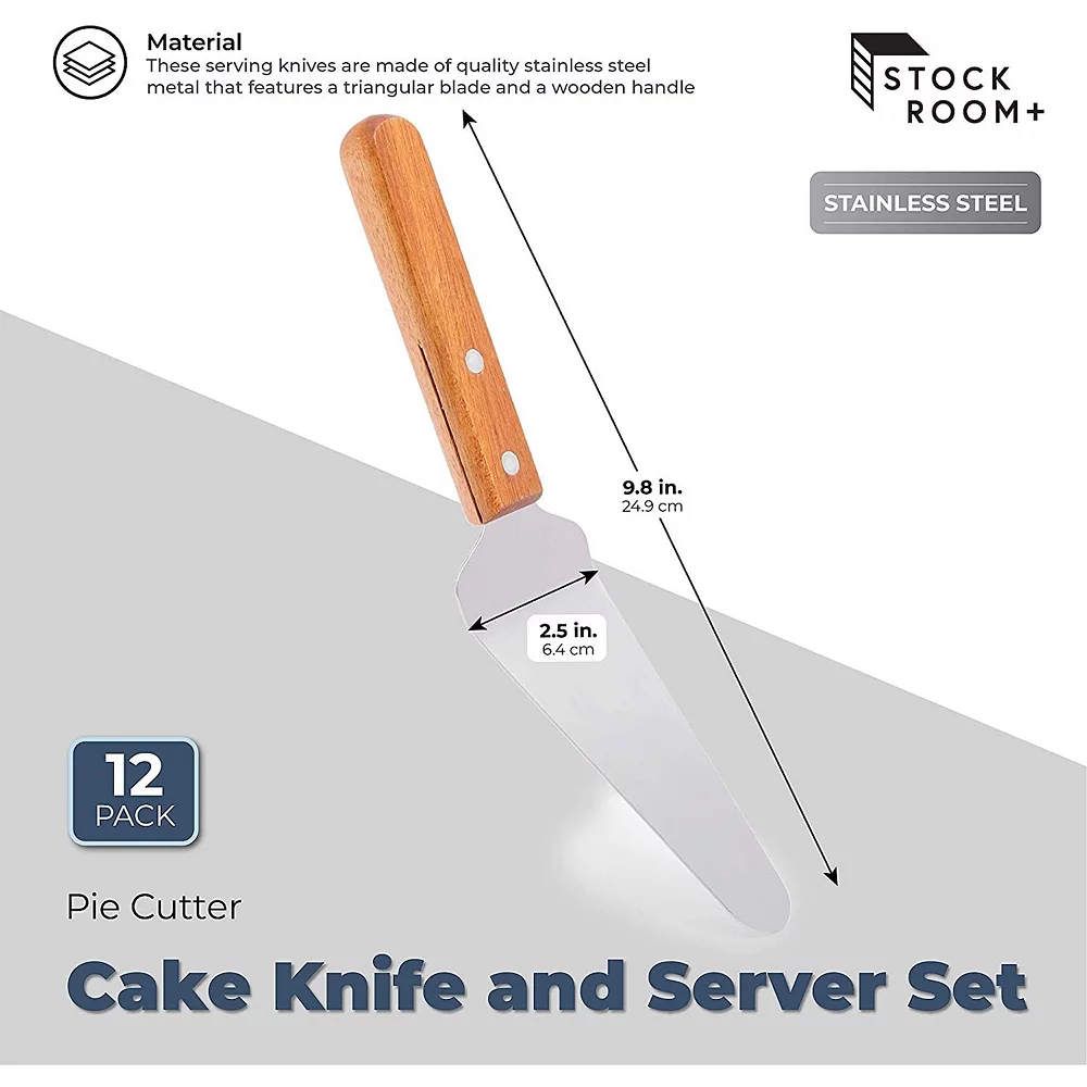 Stockroom Plus Cake Servers, Pie Cutter Value Set (10 Inches, 12 Pack) 2 Stockroom Plus Cake Servers, Pie Cutter Value Set (10 Inches, 12 Pack) - Image 2