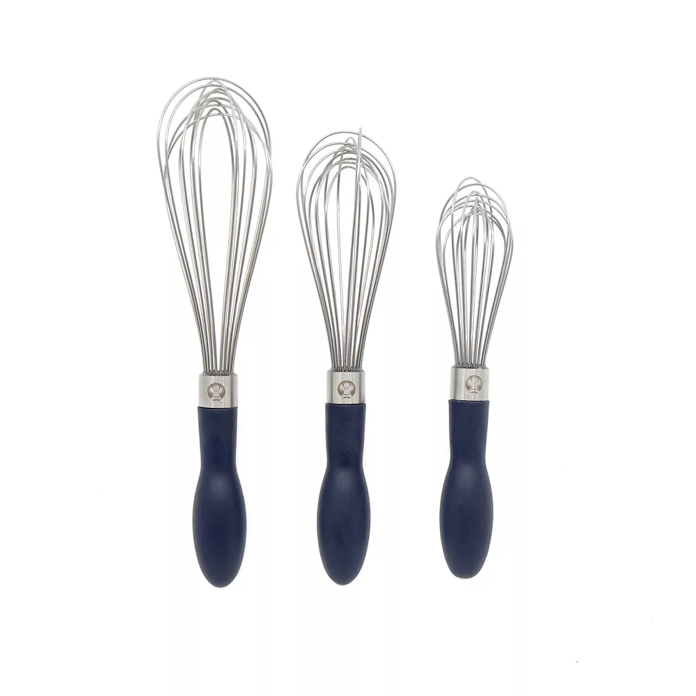 Chef Pomodoro Kitchen Whisk 3-Piece Set, Stainless Steel Wire Balloon Whisk Utensil, Baking Wisk Kitchen Cooking Tool 1 Chef Pomodoro Kitchen Whisk 3-Piece Set, Stainless Steel Wire Balloon Whisk Utensil, Baking Wisk Kitchen Cooking Tool