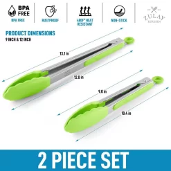 Tongs With Silicone Tips And Lock Mechanism 6 Tongs With Silicone Tips And Lock Mechanism -Cooking Utensils Shop 6153703 ALT2