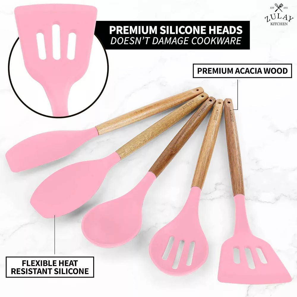 Silicone Utensils Set - 5 Piece 2 Silicone Utensils Set - 5 Piece - Image 2