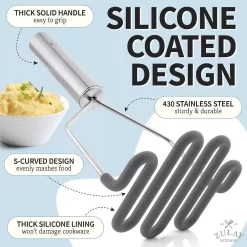 Silicone-Coated Potato Masher 6 Silicone-Coated Potato Masher -Cooking Utensils Shop 6153714 ALT2