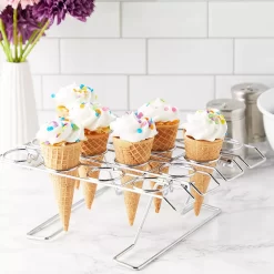 Ice Cream Cone Holder Stands For Party, Baking Rack (10.8 X 7.9 X 3.5 In, 2 Pack) -Cooking Utensils Shop 6287553 ALT2